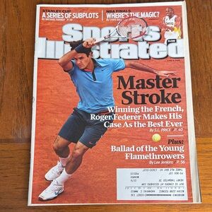 Sports Illustrated Magazine - Master Stroke Cover - Roger Federer 2009
